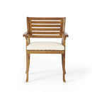 Dining Chair With Water Resistant Cushion - Teak