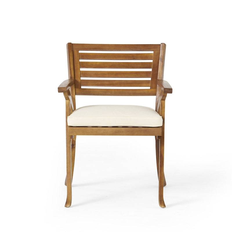 Dining Chair With Water Resistant Cushion - Teak