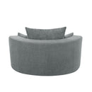 360° Swivel Accent Barrel Chair With 3 Removable Pillows For Living Room