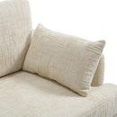 Chenille 2 Seater Sofa With LED Light, USB Charging Port, And Storage Bag