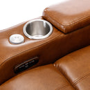 Power Motion Recliner Electric Power Recliner With USB Charging Port, Hidden Arm Storage, Convenient Cup Holder And Bluetooth Speaker