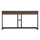 Erina - Desk - Distressed Charcoal Brown