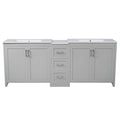 Double Sink Bathroom Vanity With Quartz Countertop