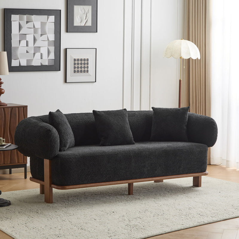 Modern Curved Arm Sofa