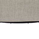 Solitude - Skirted Swivel Accent Chair With Hemp Like