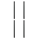 Botanical Flower Wall Art, Home Decor For Living Room Dining Room, Bedroom, Hallway (Set of 4) - White / Blue