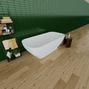 Freestanding Luxury Soaking Bathtub With Overflow And Pop-Up Drain