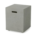 Modern Tank Holder Side Table With Smooth Concrete Surface