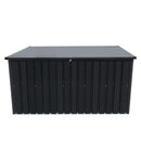 Metal Storage Box Store Large Out Door Use - Black