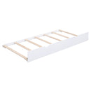 Twin Size Daybed With Storage Shelvesboard, Cork Board, USB Ports And Trundle - White