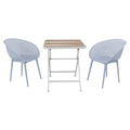2 Pack Lounge Chair Set & Folding Square Table