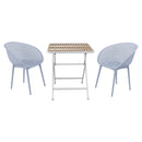 2 Pack Lounge Chair Set & Folding Square Table