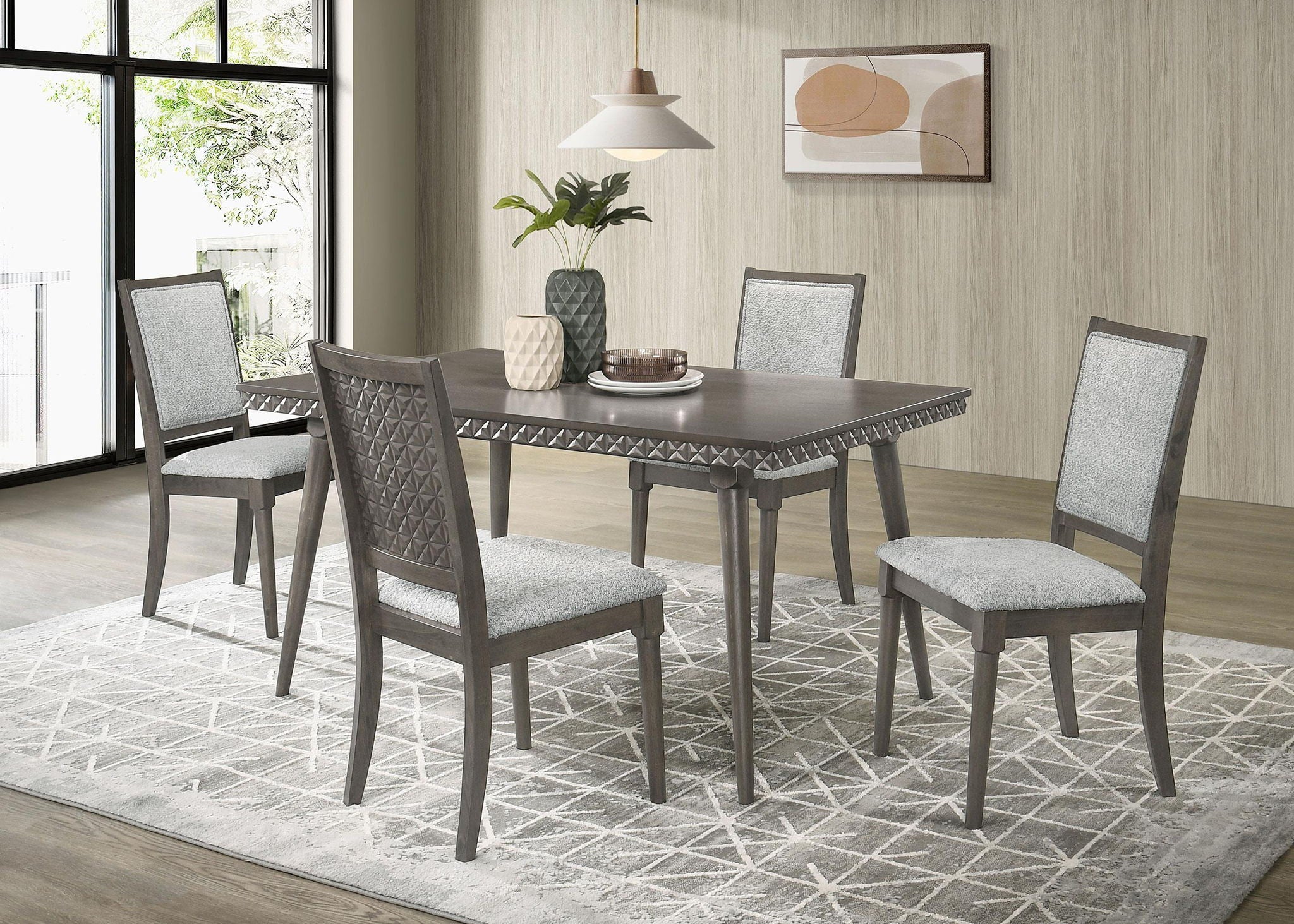 Onslow Upholstered Dining Side Chair Dark Brown (Set of 2) - Atlantic Fine Furniture Melbourne FL