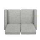 Manville - Contemporary Tufted Loveseat Pushback Recliner