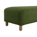 Contemporary Ottoman With Foam Cushion And Durable Upholstery