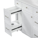 Bathroom Vanity With Ceramic Sink, Soft Close Doors, Adjustable Shelves