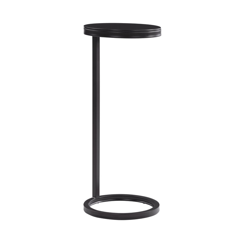 Yancey - Round Metal Accent Table - Antique Bronze