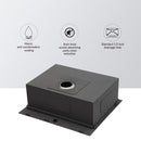 Topmount Stainless Steel Kitchen Sink With Workstation Ledge And Accessories