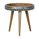 Small Patterned Nordic Style End Table