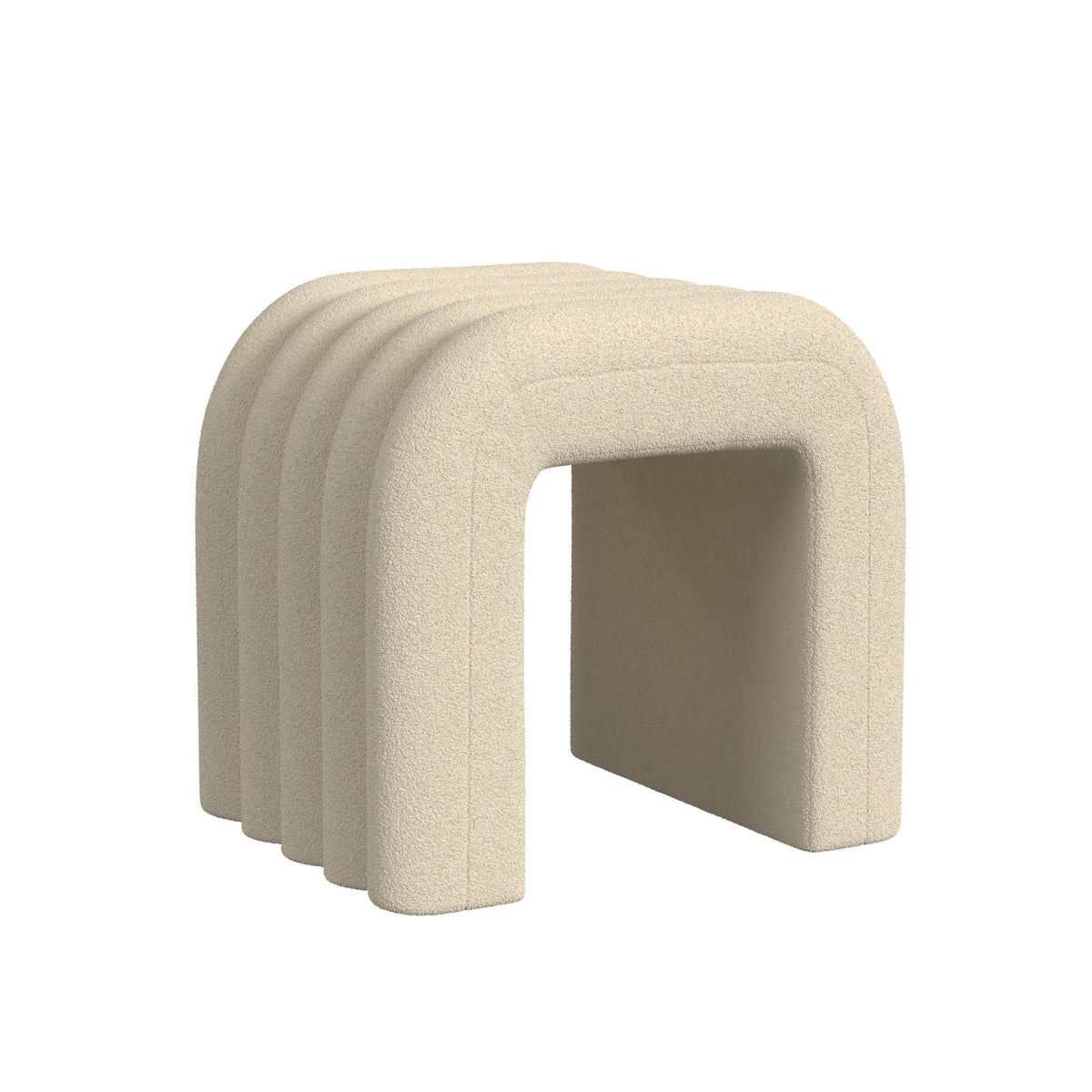 Seqouia Bench With 2 Stools in Cream by Elements International, view 4