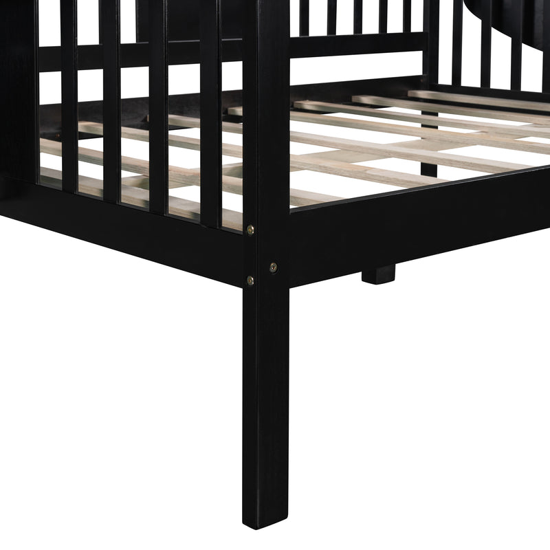 Full size Daybed, Wood Slat Support, Espresso