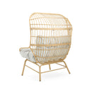 Palos - Outdoor Wicker Loveseat - Light Brown