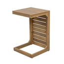 Aluminum Outdoor C - Shaped Side Table For Patio