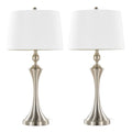 Flint - Contemporary Table Lamp Built In USB Port (Set of 2)