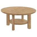 Ottowa - Round Wood Coffee Table Set