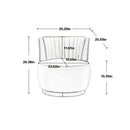 360 Degree Swivel Cuddle Barrel Accent Sofa Chair