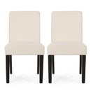 Contemporary Dining Chair With Upholstered Seating And Tapered Legs