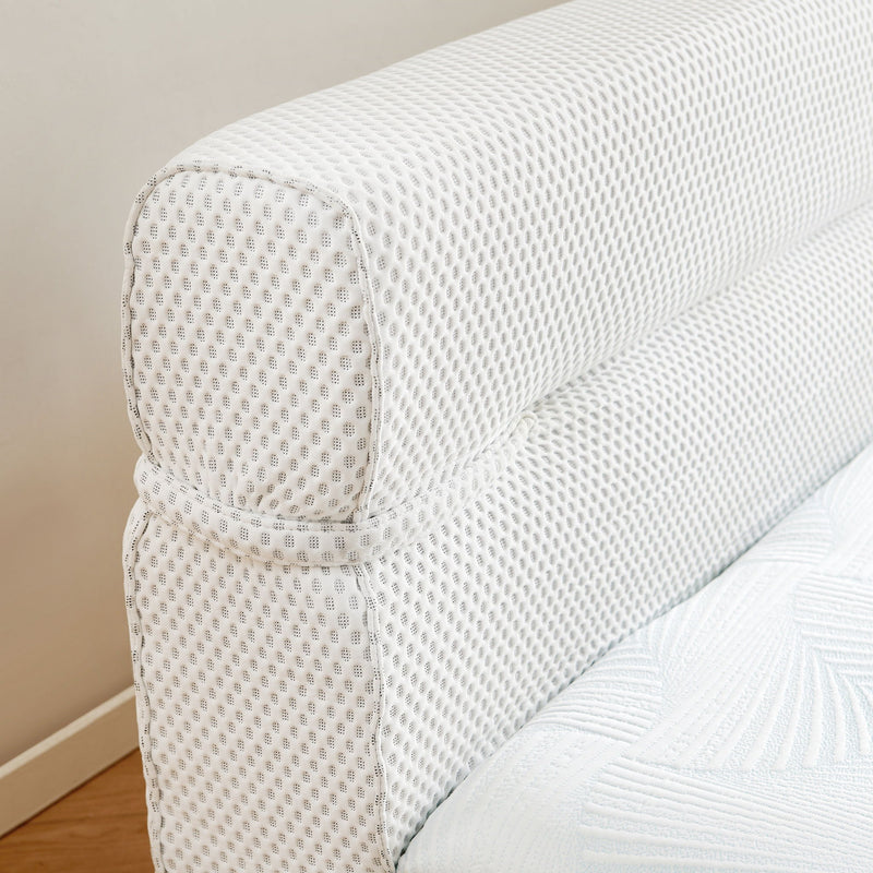 King Mattress & Bed Frame With Cool , Innovative All In One, Pressure Relief, Motion Isolation - White