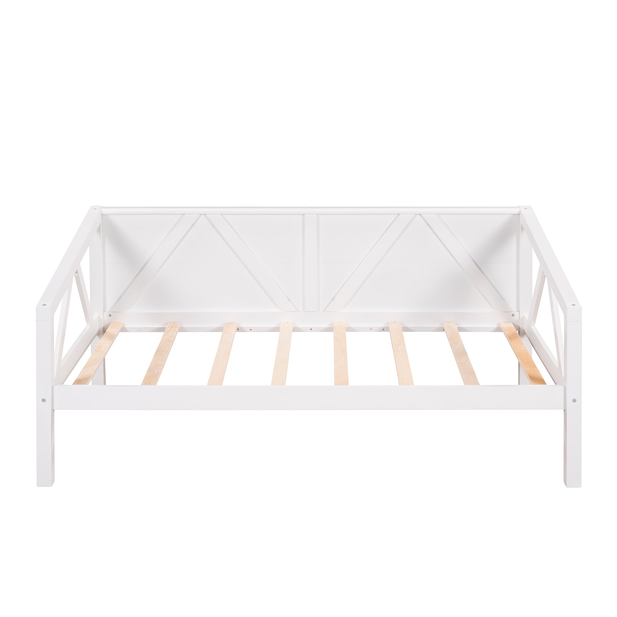 Twin size Daybed, Wood Slat Support, White
