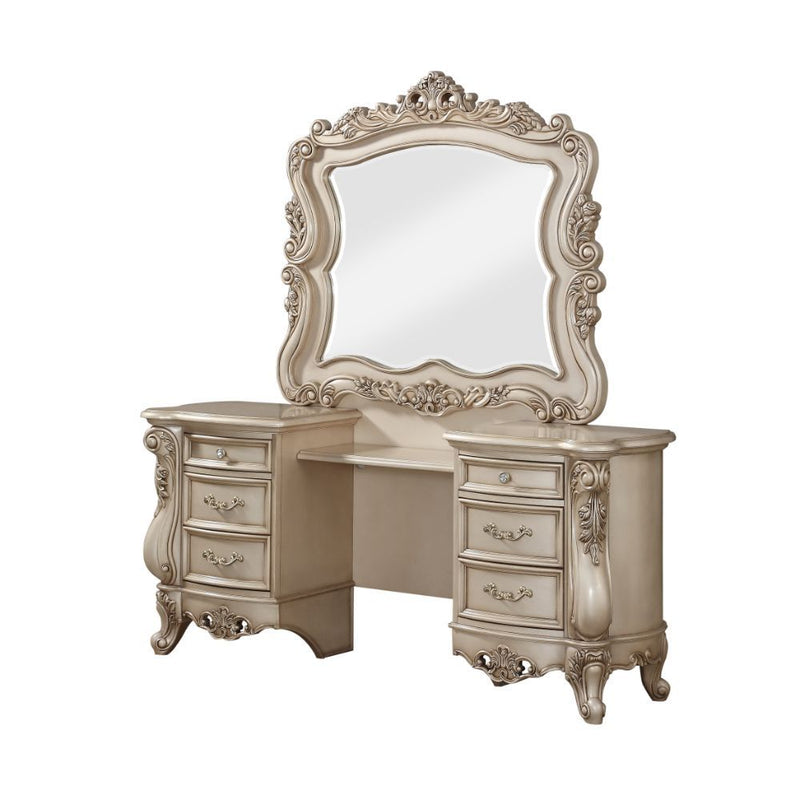 Gorsedd - Vanity Desk - Antique White - Atlantic Fine Furniture Inc