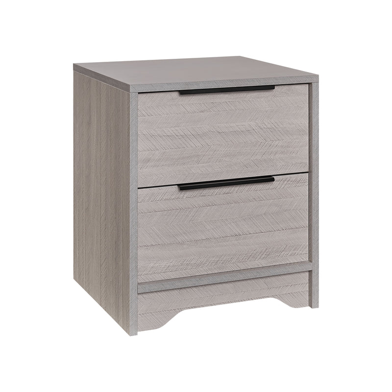 Wooden Nightstand With Two Drawers For Bedrooms And Other Places