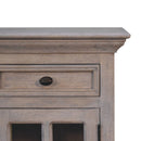 Glazed Bedside Table - Stone White