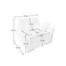 Modern Ergonomic Single Seater Sofa With High Resilience Cushions