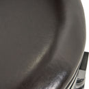 Elegant Leather Swivel Bar Stool With Arms - Espresso