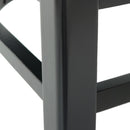 Farmhouse Style Dining Chair Set With Traditional Ladder Back Design