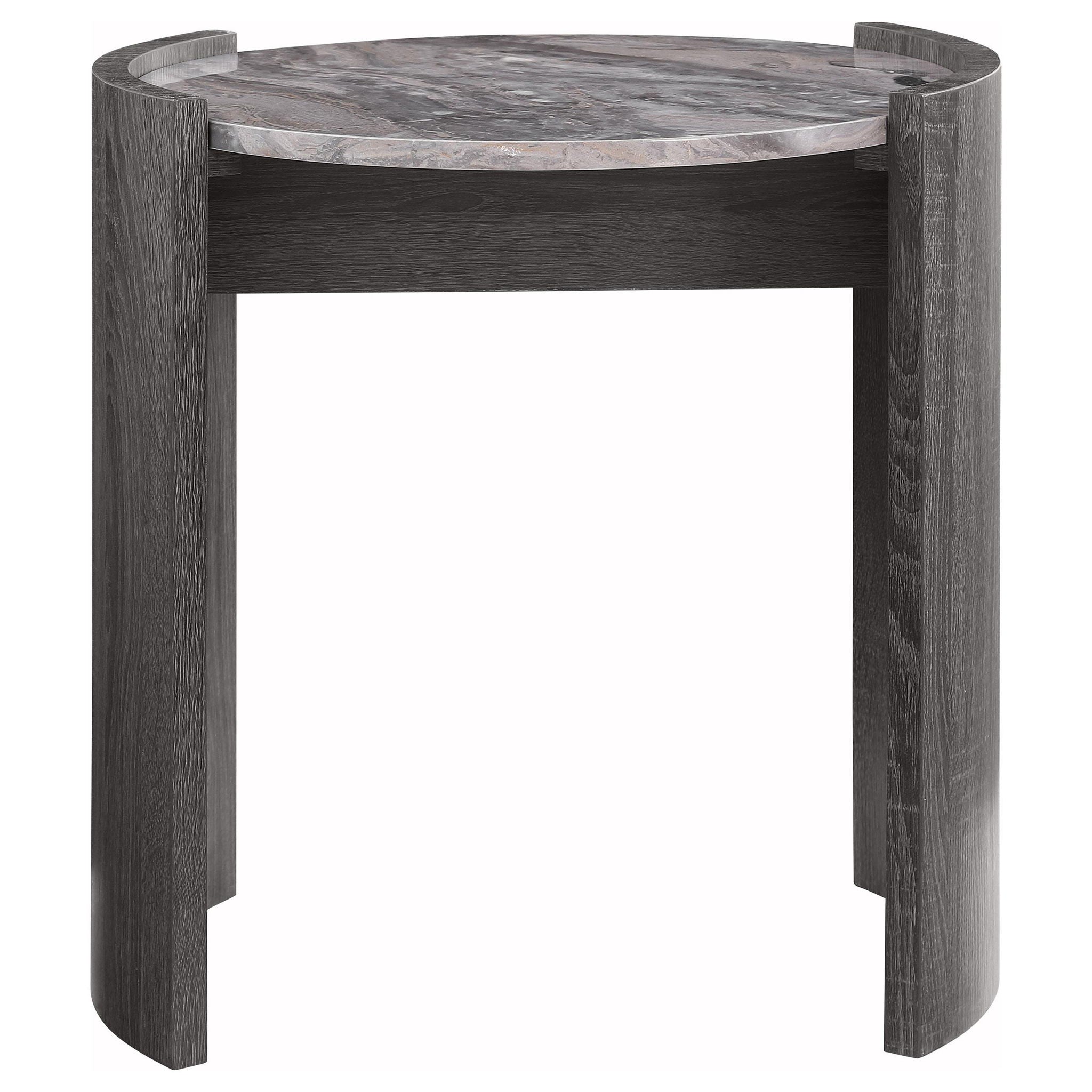 Gladstone 2-piece Coffee and End Table Set Distressed Grey
