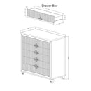 Uriuni - 5 Piece King Bedroom Set With Panel Headboard And LED Lighting - Gold / White