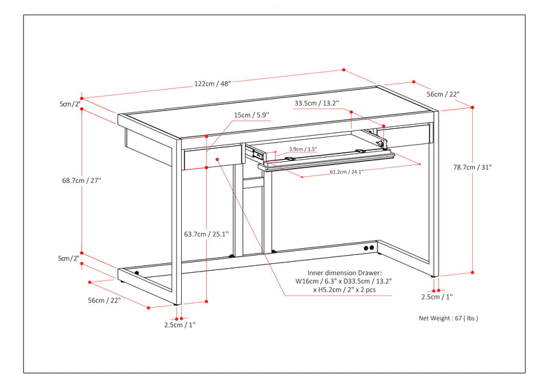 Erina - Handcrafted Desk