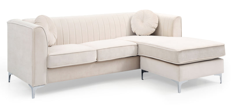 Delray - G797B-SC Sofa Chaise (3 Boxes) - Ivory