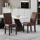 Contemporary Dining Chair With Rubberwood Legs (Set of 2)
