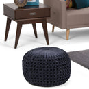 Renee - Handcrafted Round Pouf