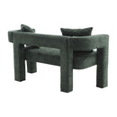 Modern Chenille Loveseat Sofa, Comfy Upholstered 2 Seater