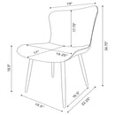 Horizon - Upholstered Dining Side Chair (Set of 2) - Taupe