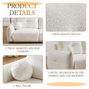 2 Seater Cushion Comfortable Sofas With 2 Cushions And 2 Ball Pillows