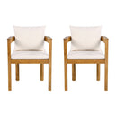 Abaco - Outdoor Acacia Wood Dining Chair (Set of 2) - Beige