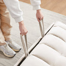 Modern Velvet Convertible Loveseat Futon Sofa With Pullout Bed, Reclining Backrest